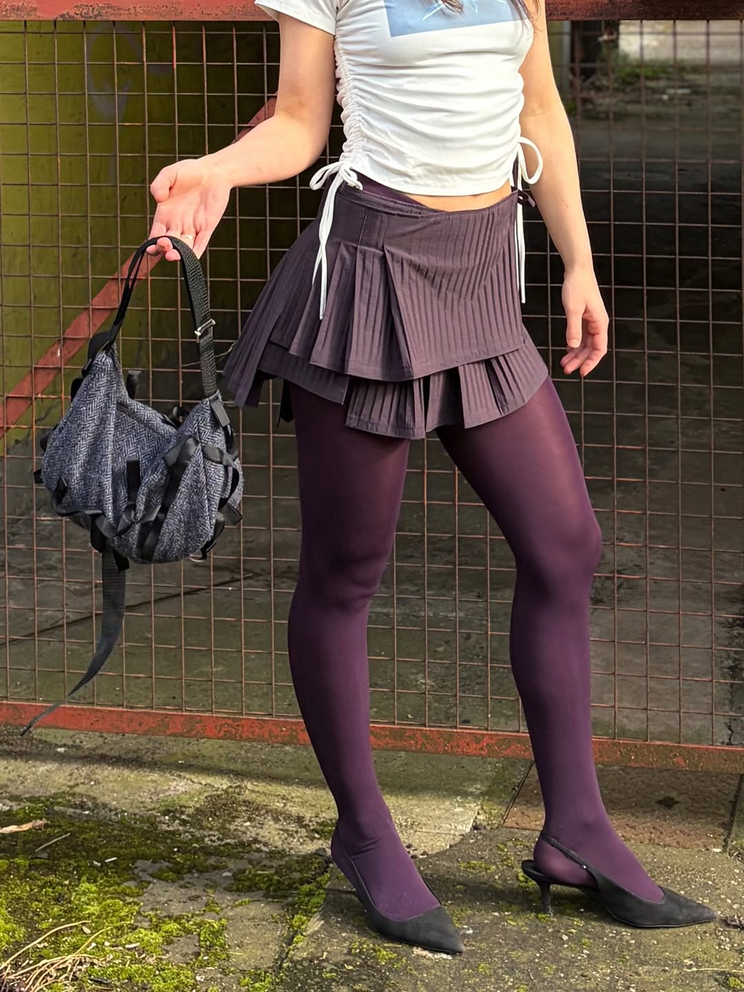 Statement Pleat Wrap Skirt (Pre-Order)